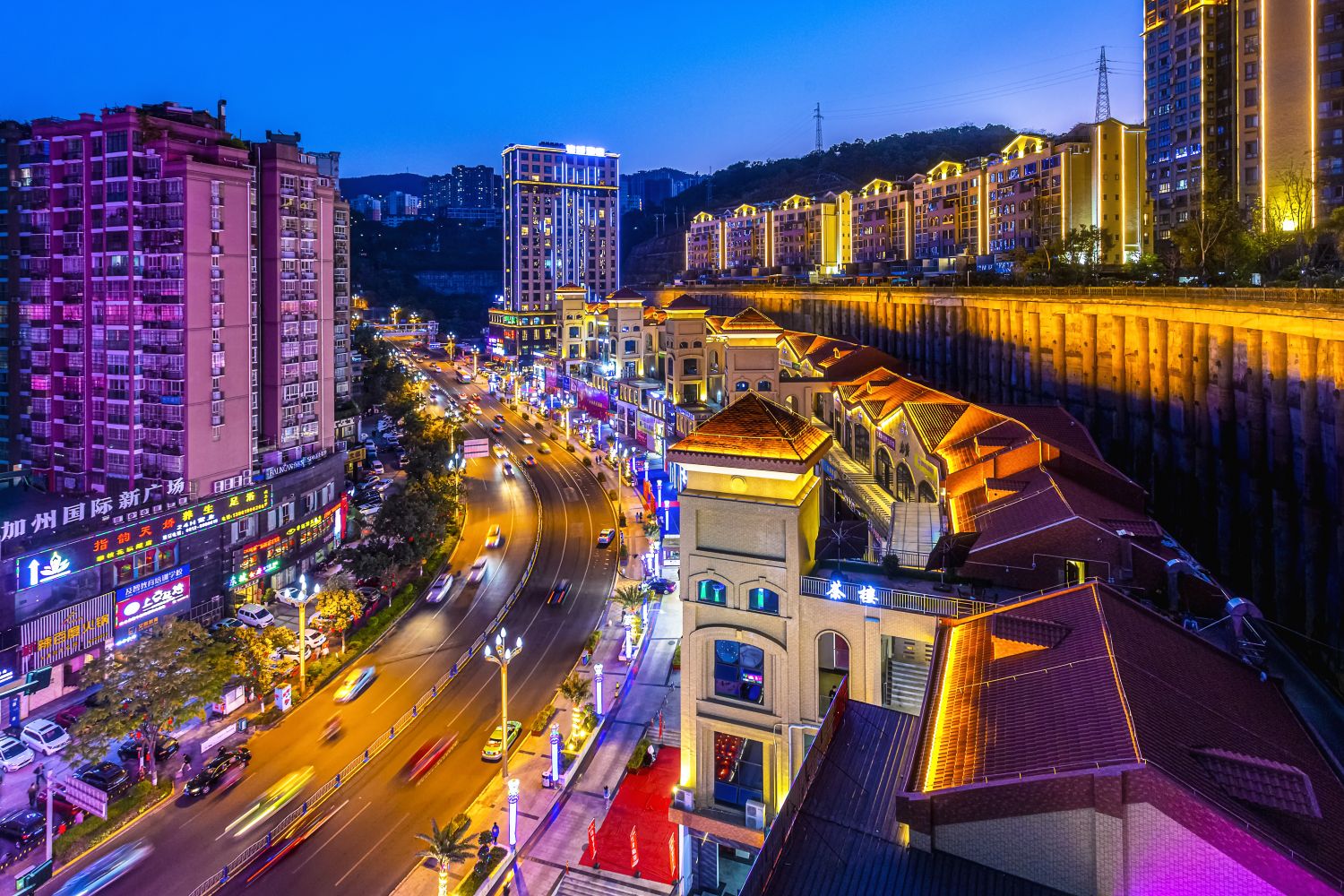 攀枝花夜景图片高清图片