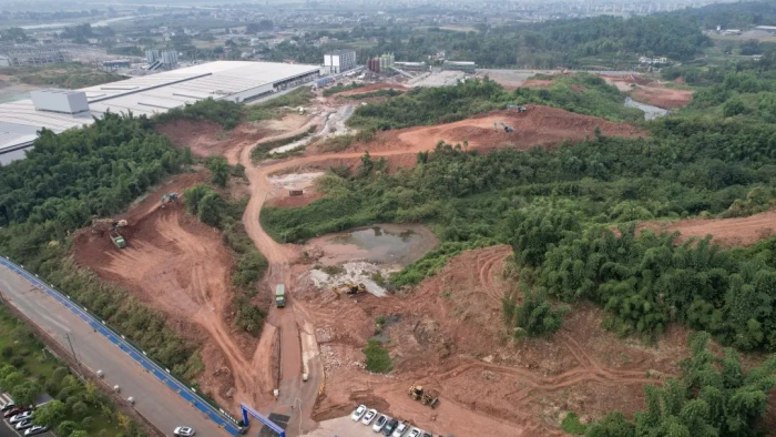园区场地平整建设现场
