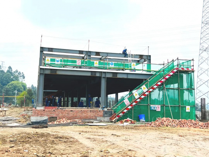 乐山南500千伏变电站工程建设现场3