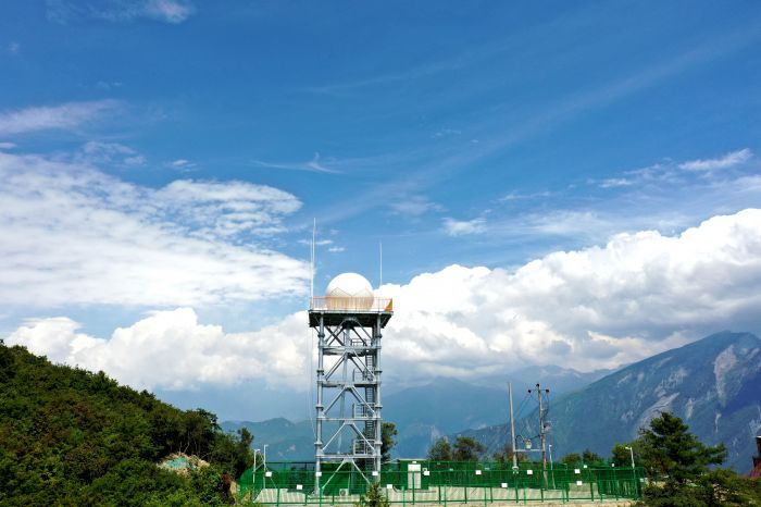 汶川县首部X波段双偏振天气雷达正式投运 (1)