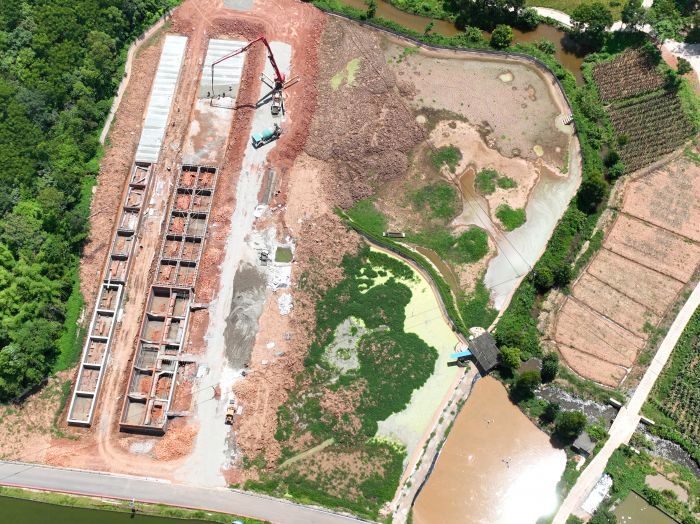 白马镇光明村青菜储存基地（一期）施工现场