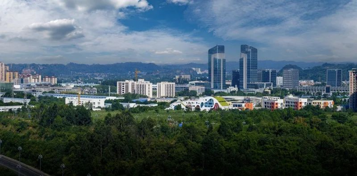 远眺乐山高新区