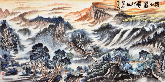 峨眉仙山  作者 党元明
