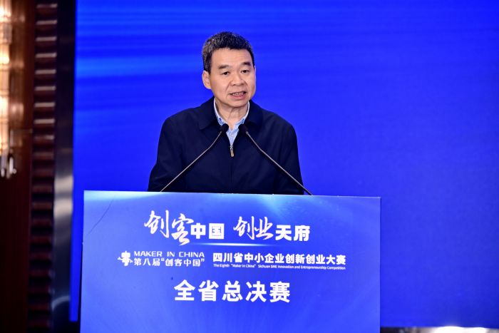 袁冰在创客总决赛上致辞.JPG