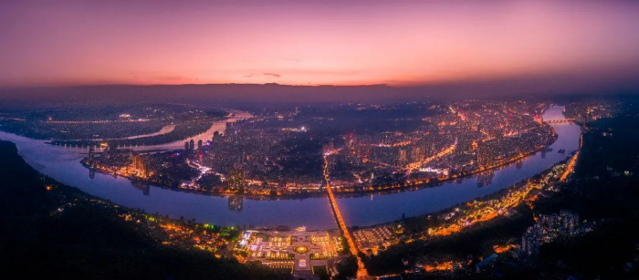 嘉州夜景（杨健·摄）