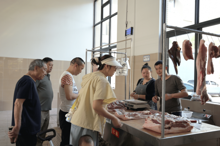 市场内肉类区
