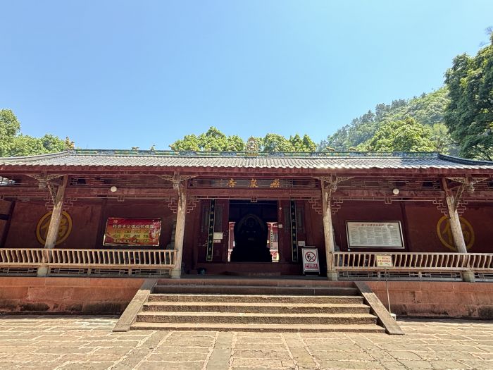 飞泉寺四周都是桢楠