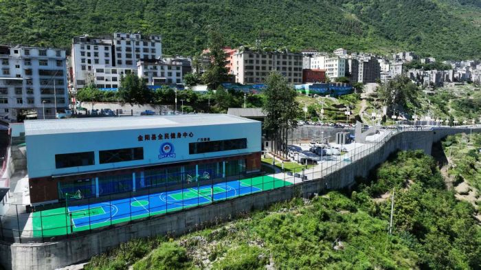 广汉市援建金阳县的首座全民健身中心落成(图2)
