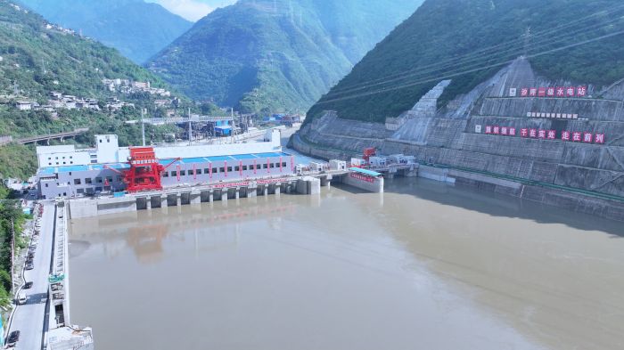 沙坪一级水电站全景