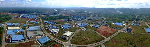 图为：四川涉藏地区飞地园区--成阿工业园区鸟瞰实景图。.jpg